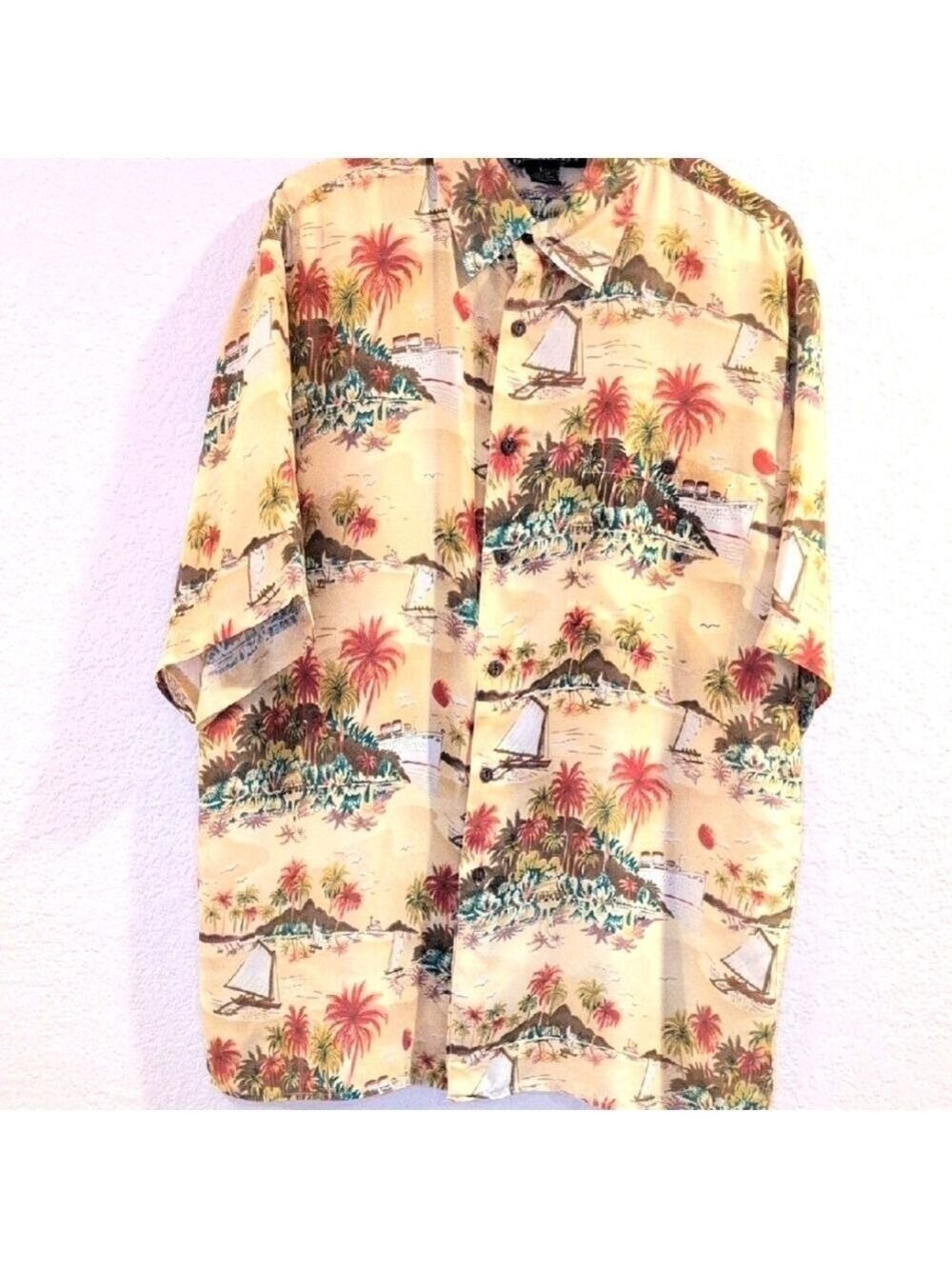 Silk Traders Hawaii Vintage Short Sleeve Shirt Large - Picture 2 of 8